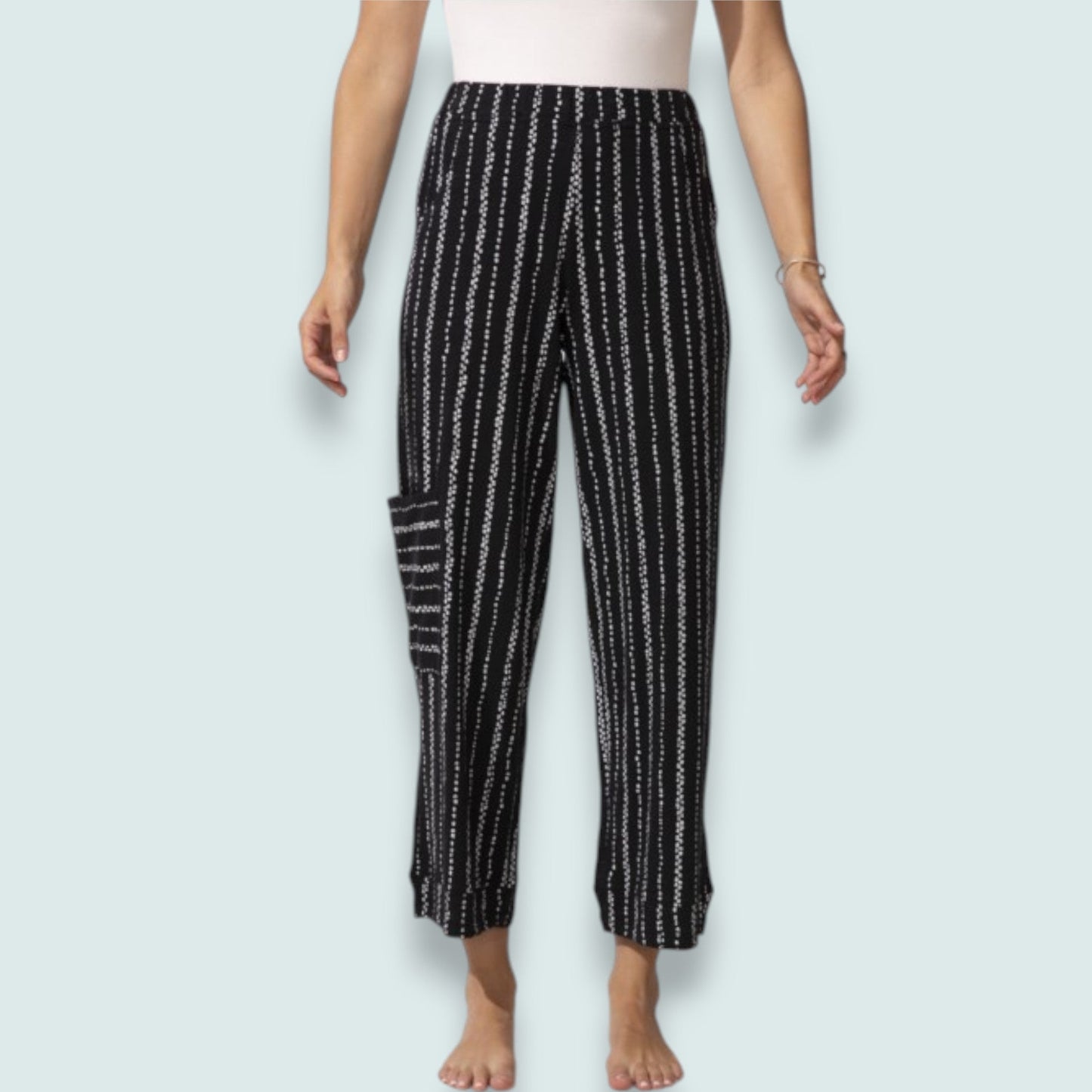 Escape - Coastal Stripe Wide-Leg Pant