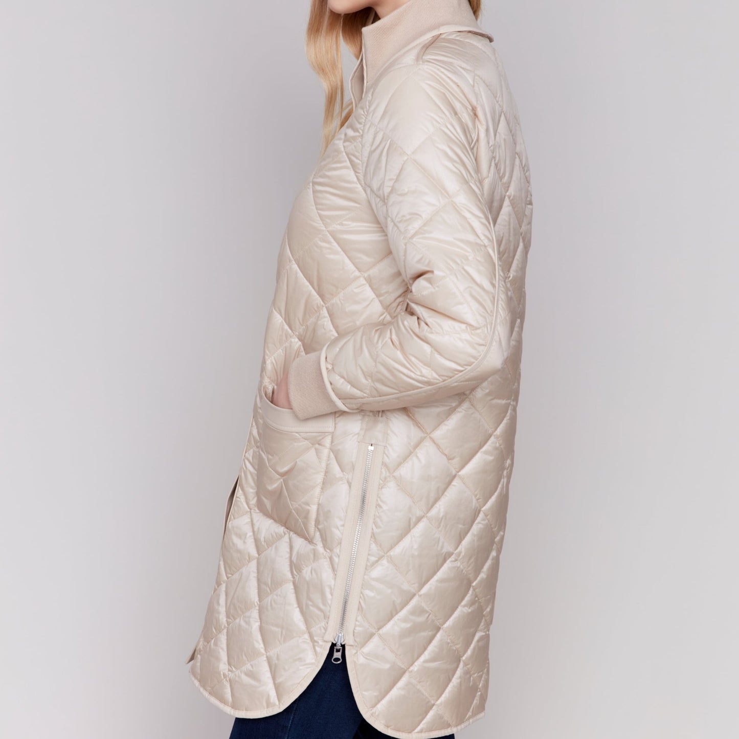 Charlie B - Reversible Quilted Puffer Coat