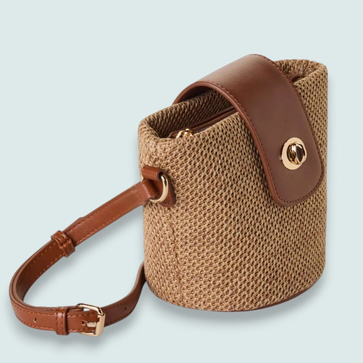 Skyla - Emma Two-Tone Woven Crossbody Bag