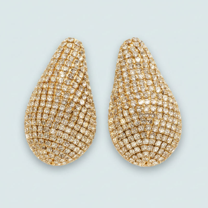Audrey's - Radiant Teardrop Pavé Statement Earrings