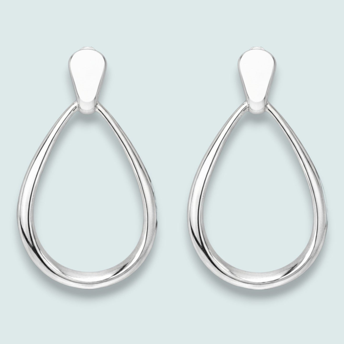 Audrey's - Silver Elegance Teardrop Earrings
