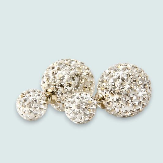 Jacqueline Kent - Double Bubble Pavé Crystal Earrings