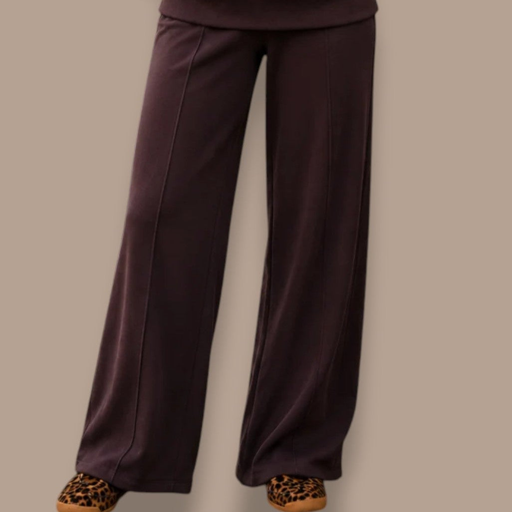 Tribal - Soft Modal Wide Leg Pant With Pintuck Detail