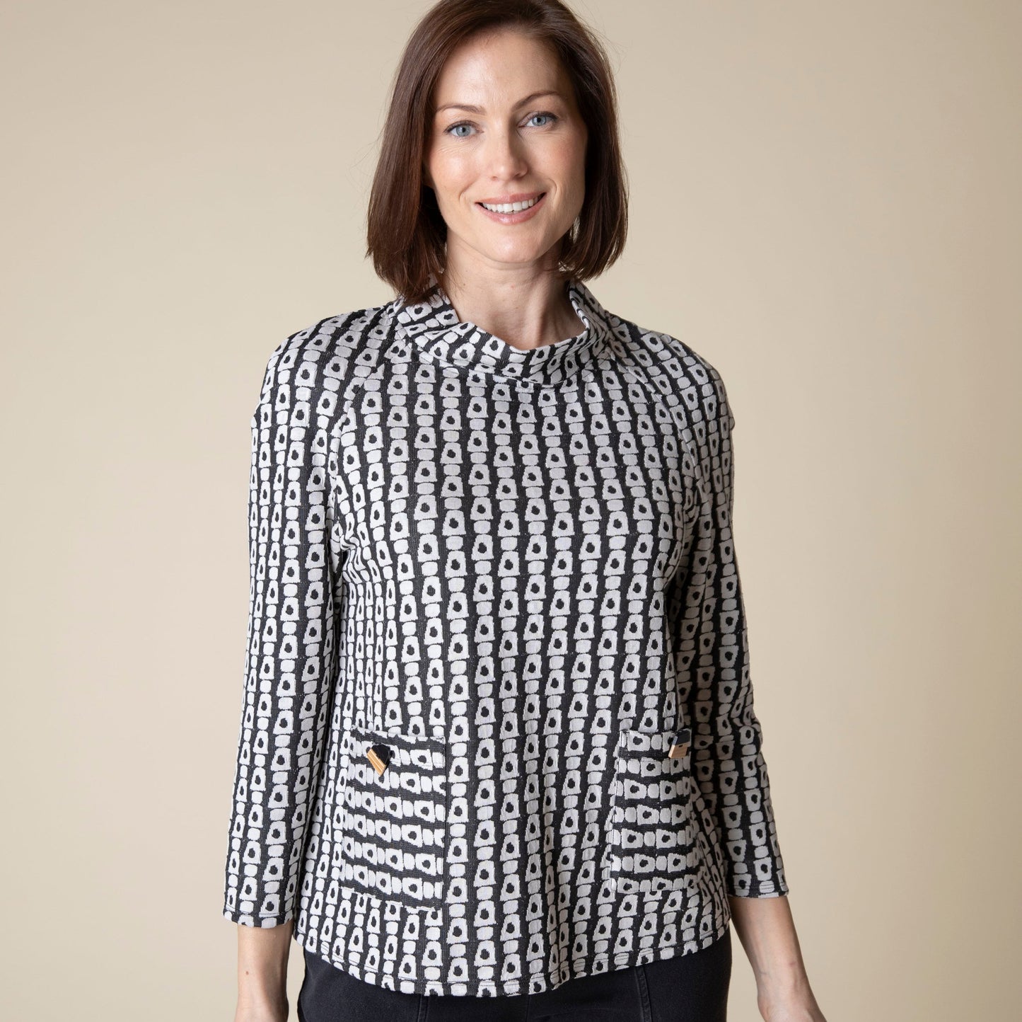 Habitat - Modern Jacquard Raglan Top