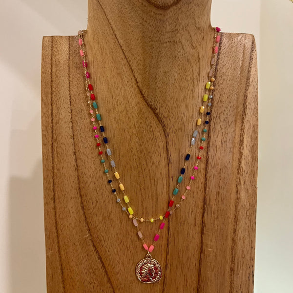Biwa - Multi Beaded Necklace