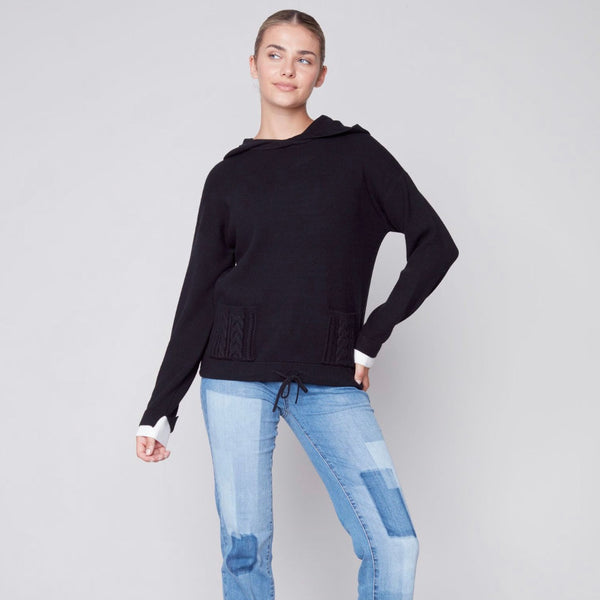 Charlie B - Hooded Knitted Sweater