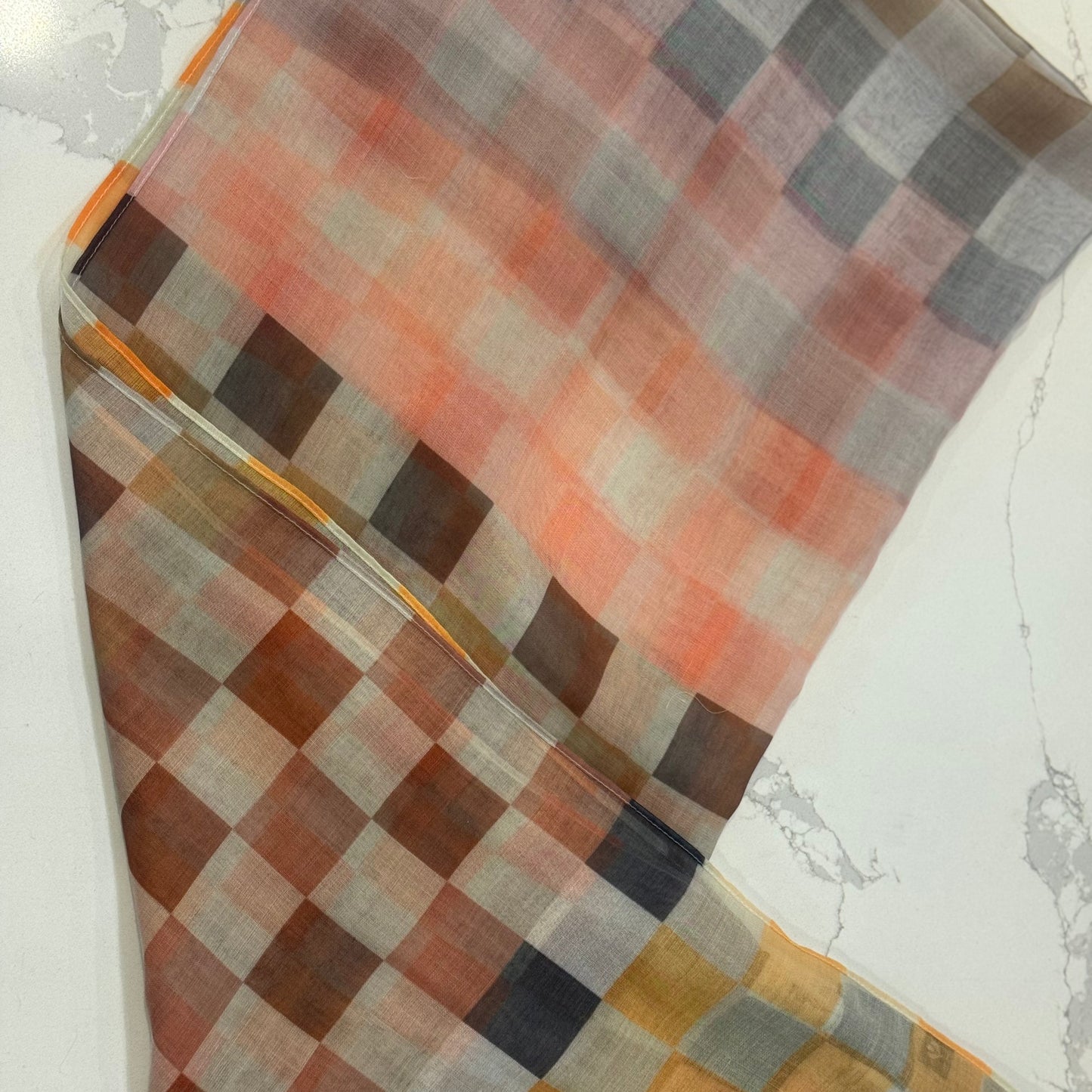 Fraas - Optic Checks Oblong Scarf