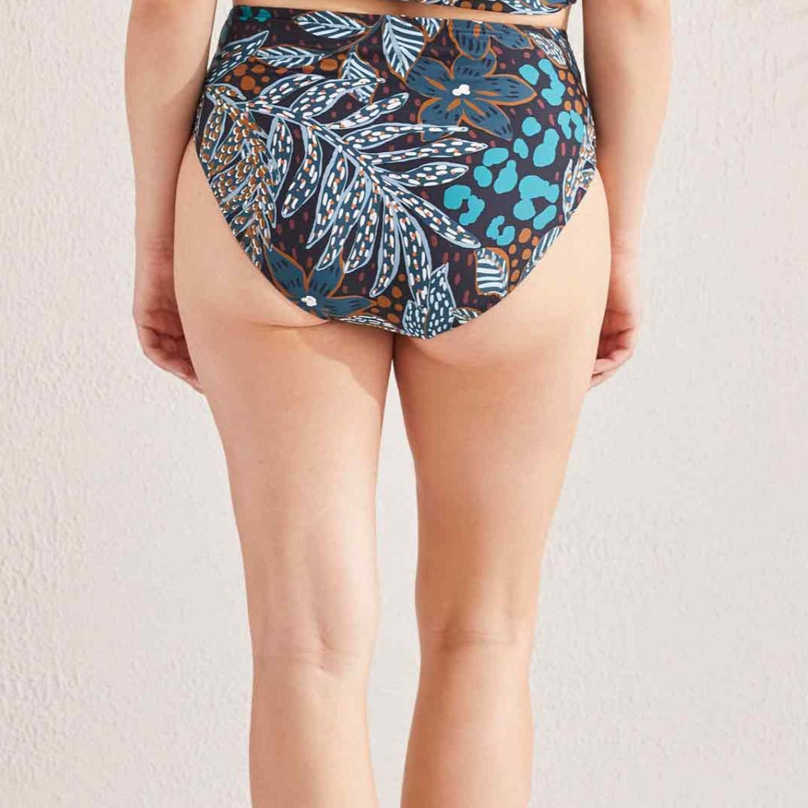 Tribal - High Waist Bikini Bottom