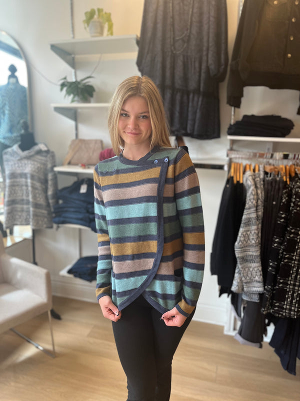 Mansted - Striped Sweater With Buttons