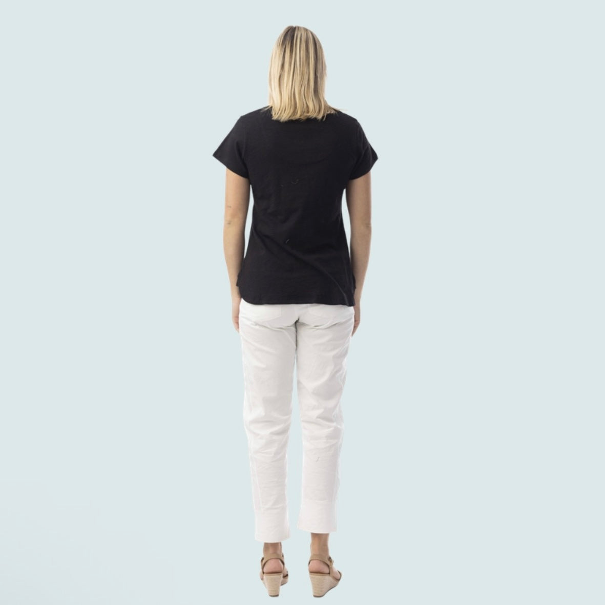 Orientique - V-Neck Cotton T-Shirt