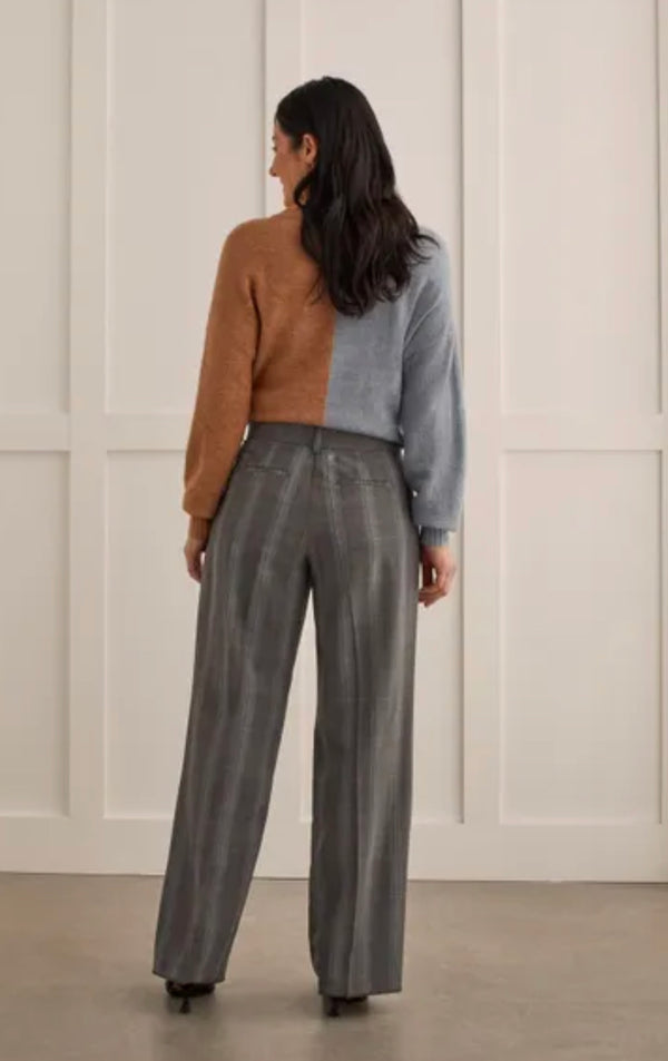 Tribal - Plaid Trousers With Pleats