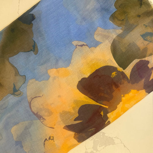 Fraas - Rectangular Floral Scarf