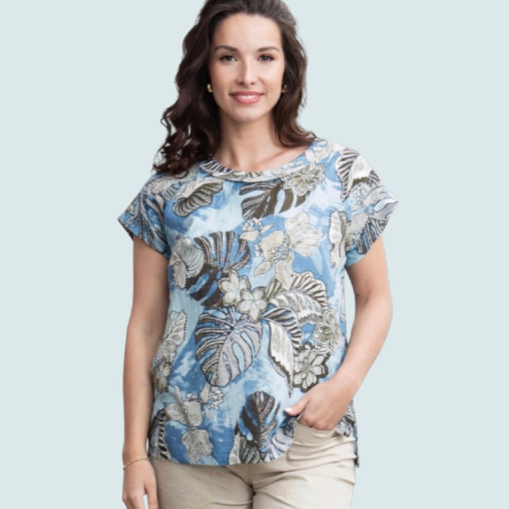 Orientique - Ocean Garden Top