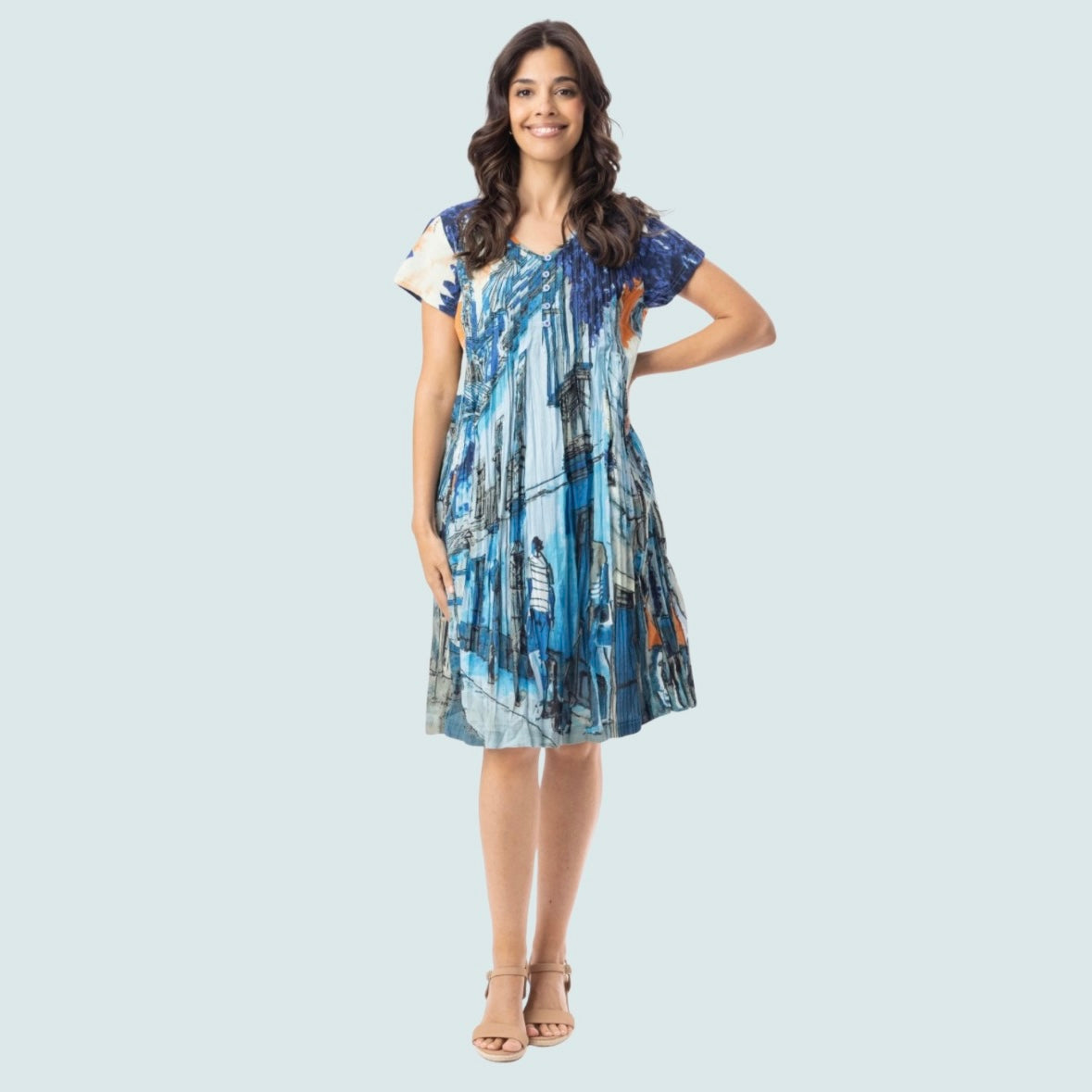 Orientique - Harbour Pleated Dress