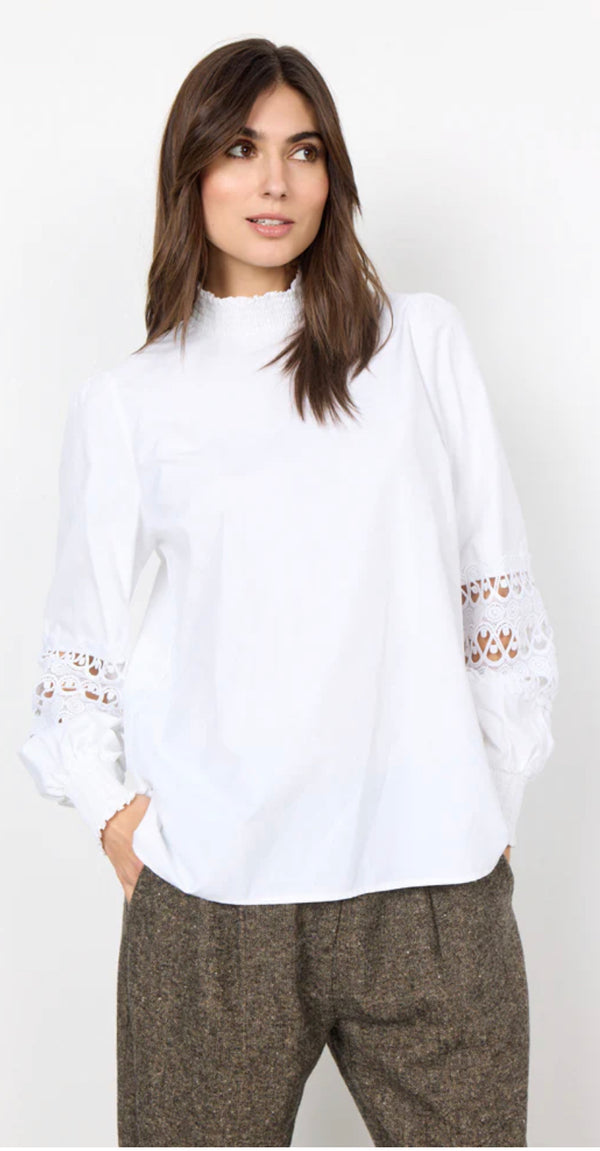 Soya Concept - Blouse With Lace Detailed Sleeves