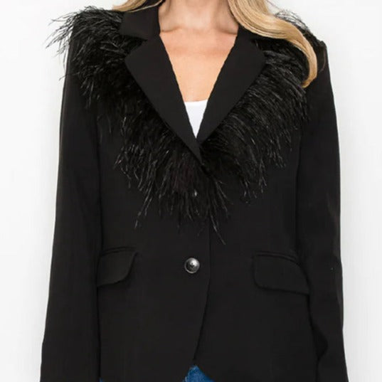 JOH - Blazer With Feather Detail