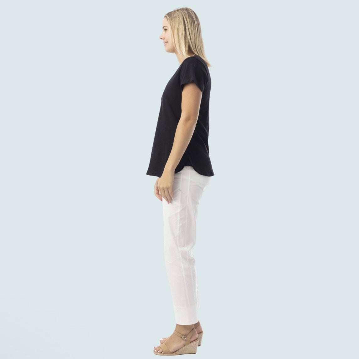 Orientique - V-Neck Cotton T-Shirt