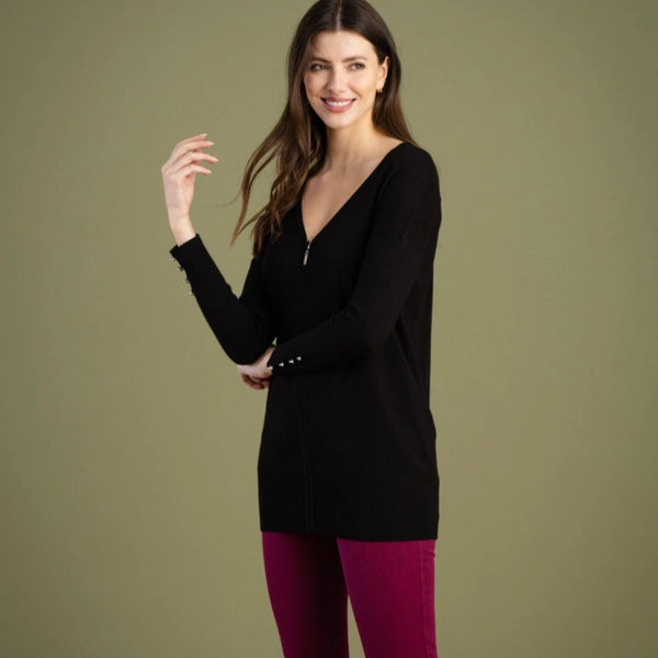 Marble - Long Zip up Cardigan