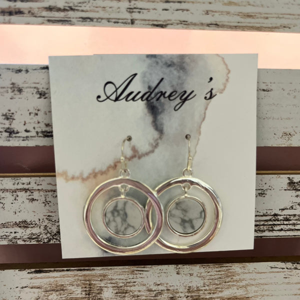 Audreys - Two Circle Dangly Earrings
