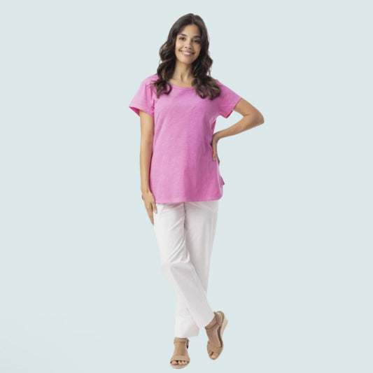 Orientique -Round Neck Cotton T-Shirt