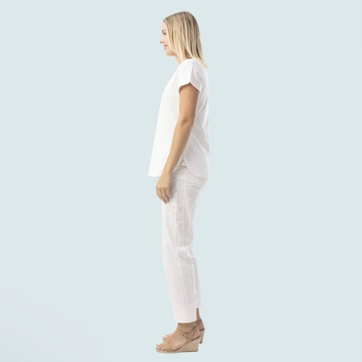 Orientique - V-Neck Cotton T-Shirt