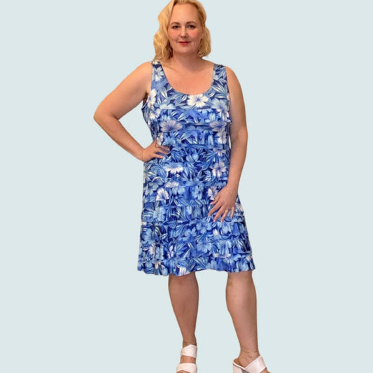 Tango Mango - Tiered Floral Sun Dress