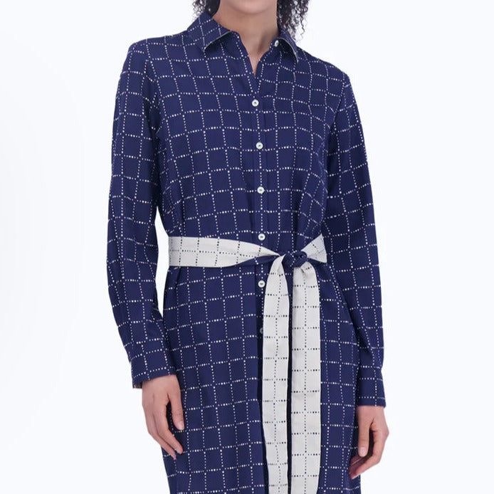 Foxcroft - Button Up Grid Dress