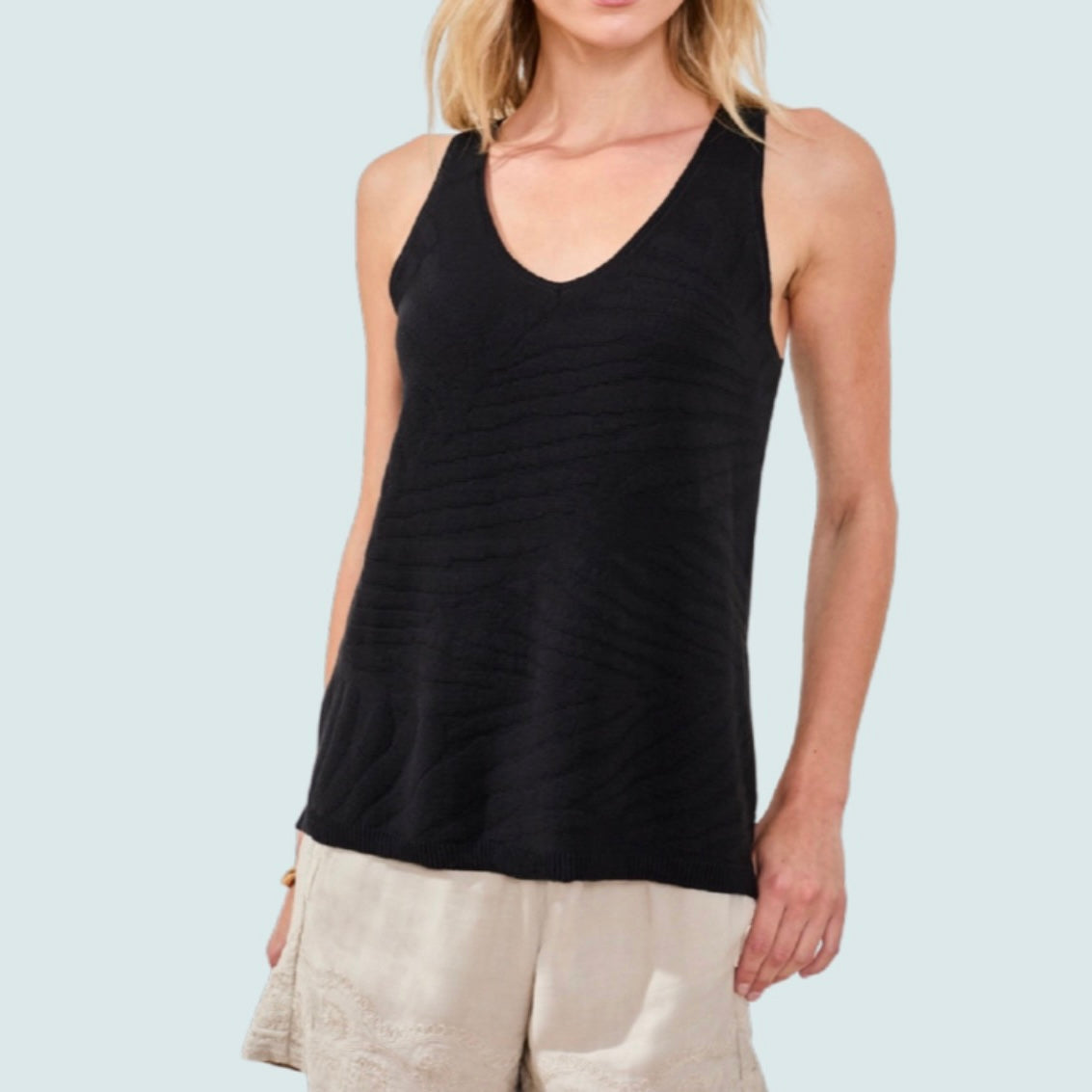 Tribal - V-Neck Tank Top