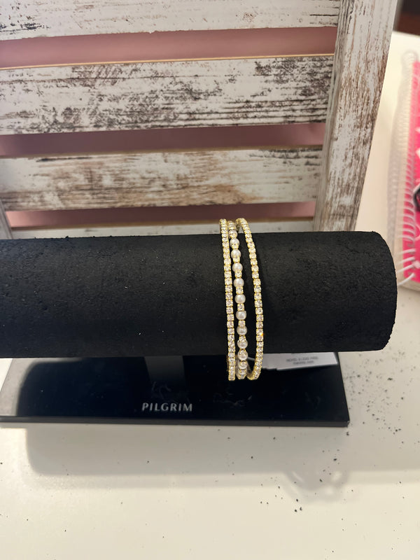 Audreys - Pearl and Sparkle Bracelet