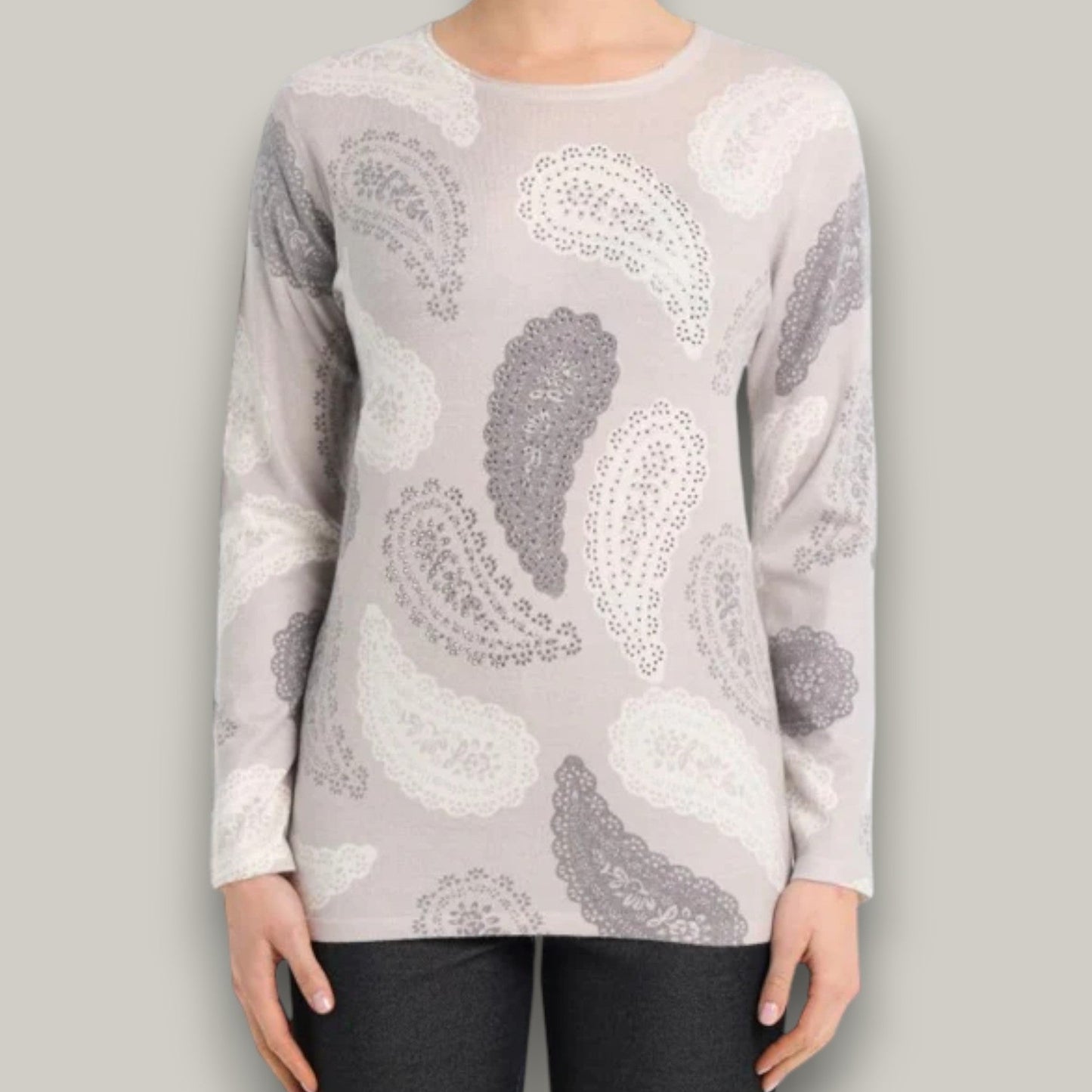Moffi - Paisley Patterned Sweater