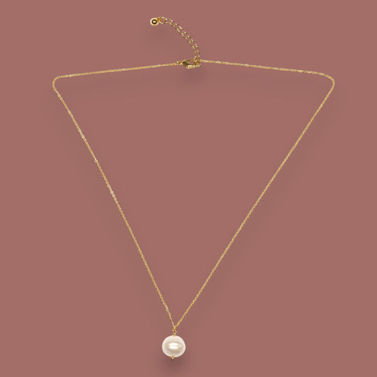 Suzie Blue - Single Pearl Drop Necklace