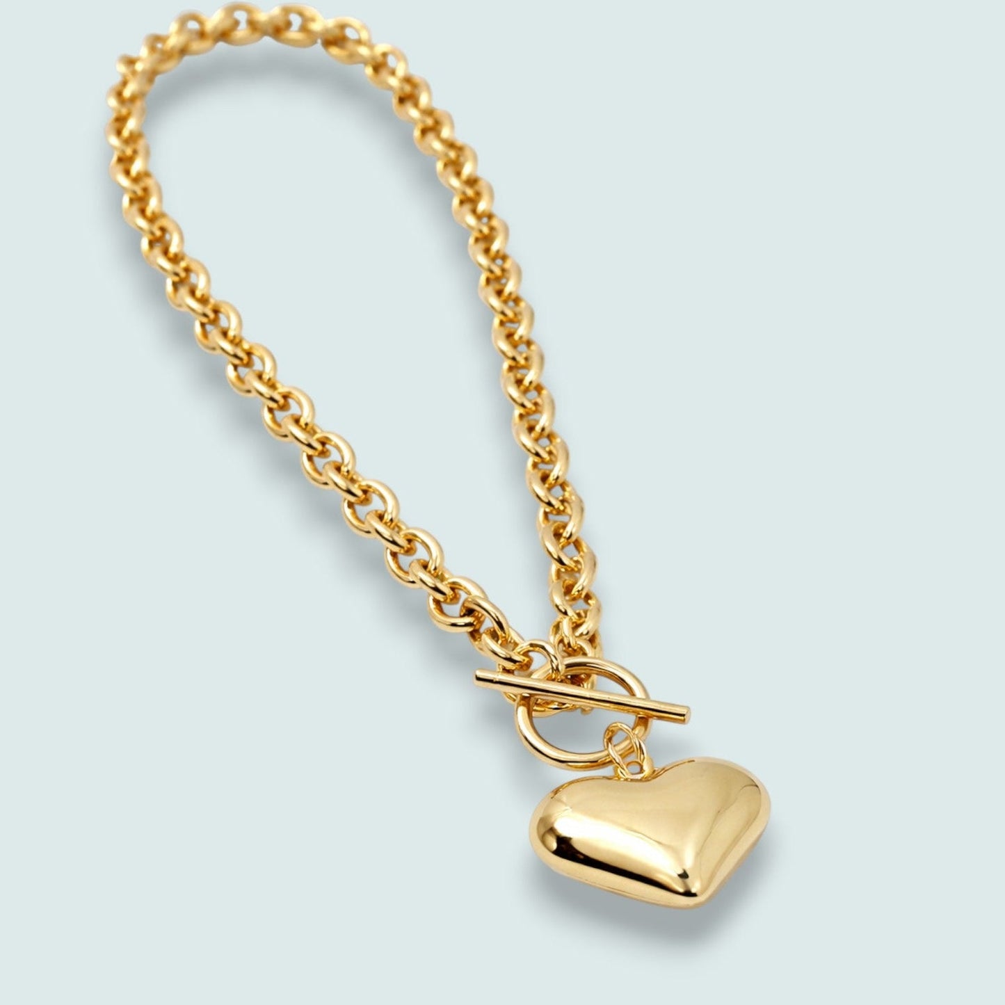 Audrey's - Modern Romance Heart Toggle Necklace