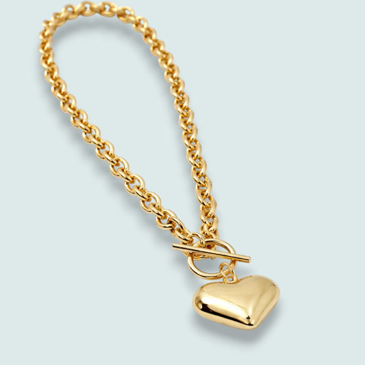 Audrey's - Modern Romance Heart Toggle Necklace