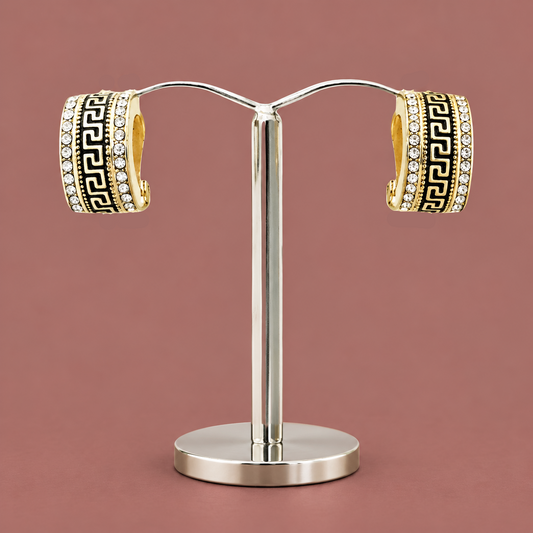 Evershine - Crystal Key Clip-On Earrings