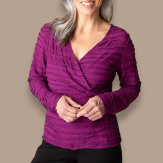 Habitat - Textured Surplice Neck Top