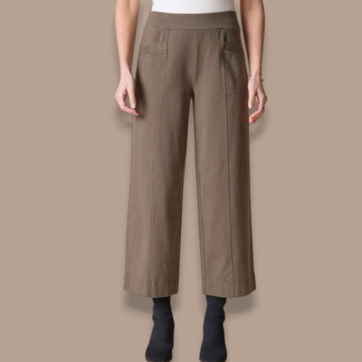 Habitat - Cropped Wide Leg Pull-On Pant