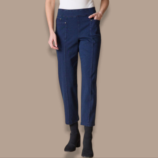 Habitat - Seamed Denim Look Pull-On Pant