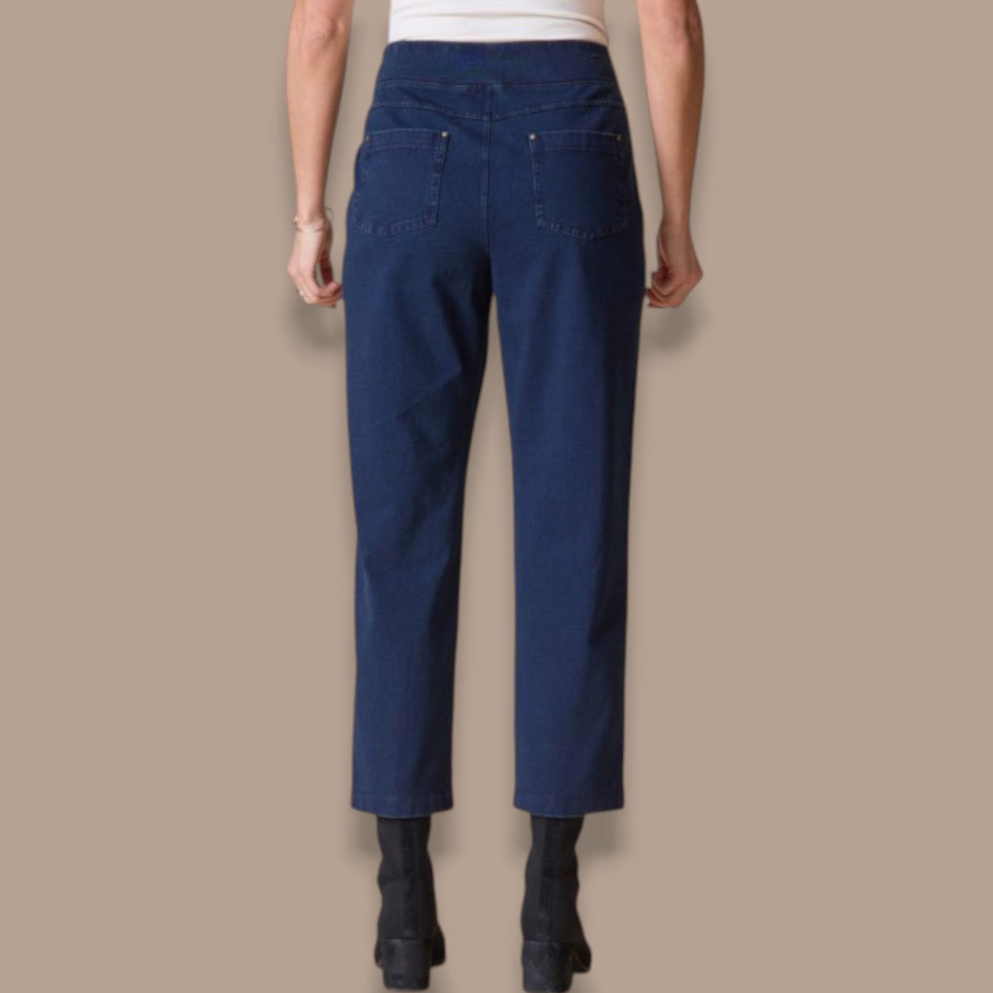 Habitat - Seamed Denim Look Pull-On Pant