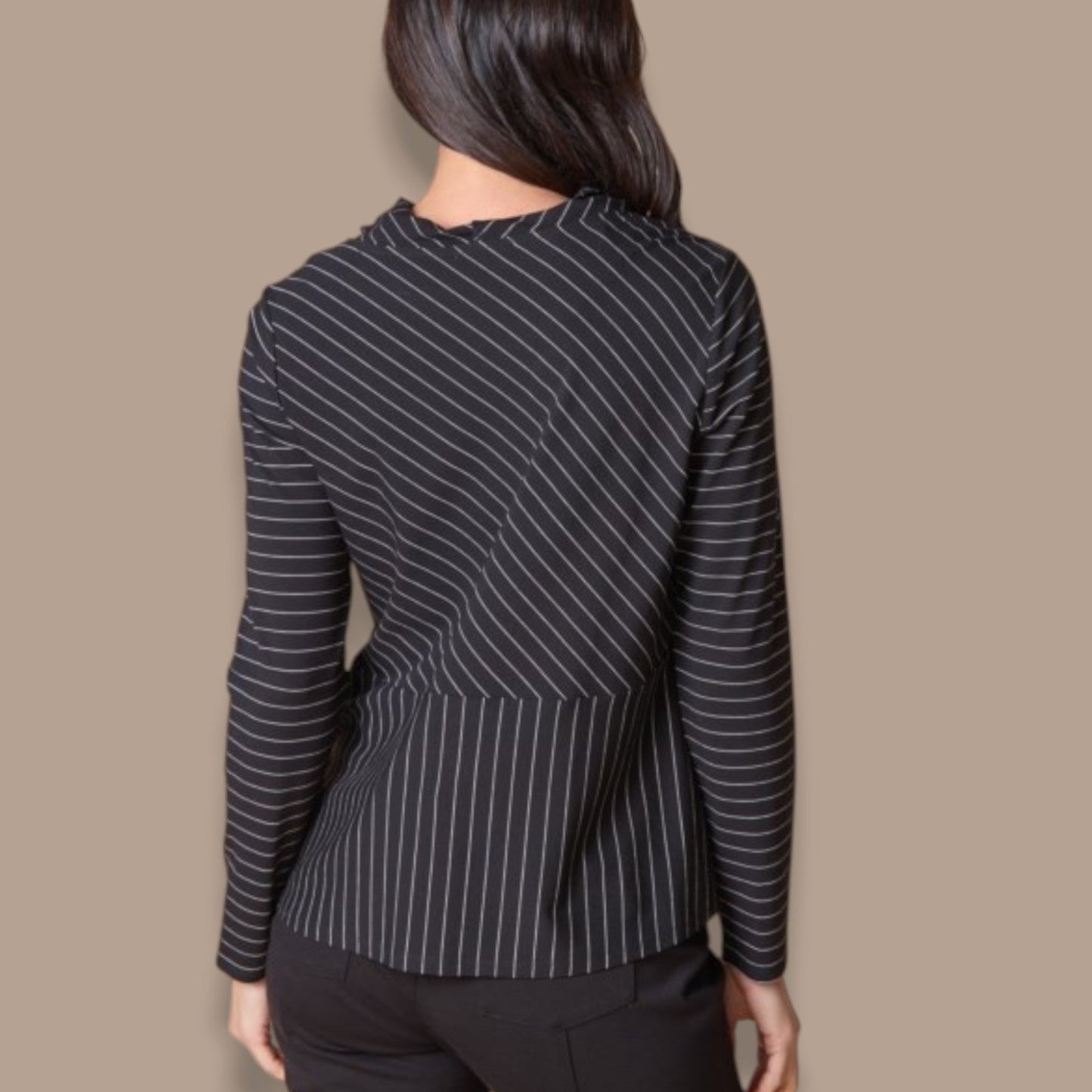 Habitat - Pinstripe Flared Hem Top