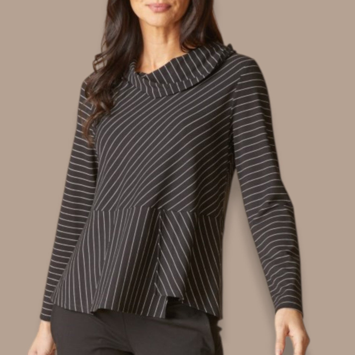 Habitat - Pinstripe Flared Hem Top
