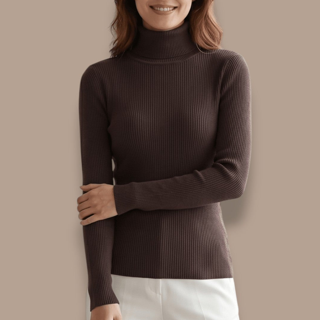 DKR - Long Sleeve Ribbed Turtleneck Sweater