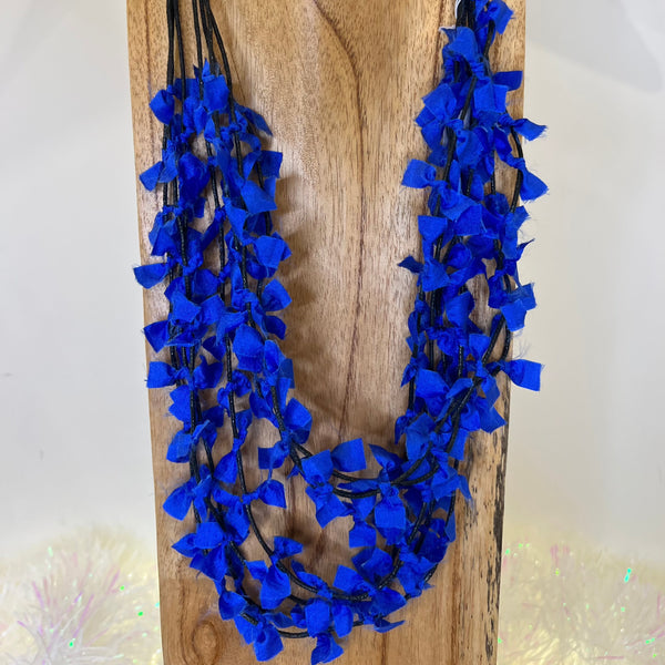 Suzie Blue - Tied Rope Cord Necklace