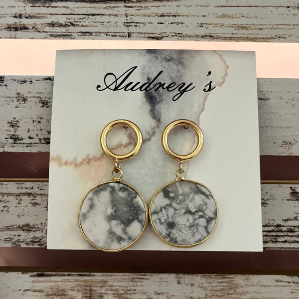 Audreys - Hoop Earrings With Stone