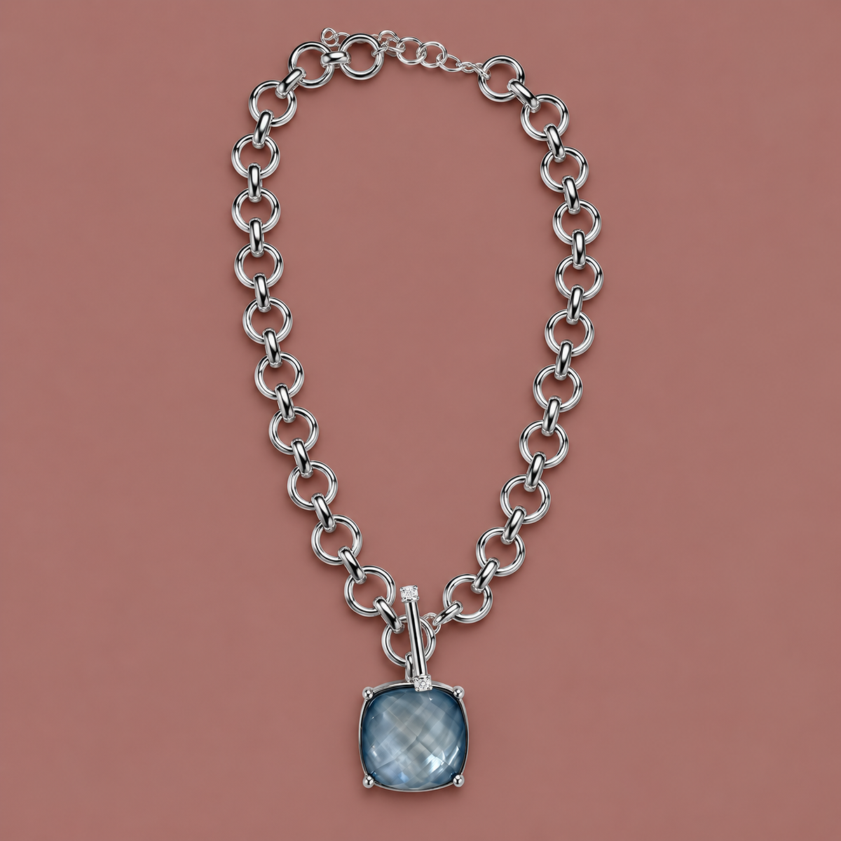 Audrey's - Gemstone Tiffany Style Necklace