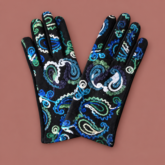 Luv & Co - Paisley Upholstered Gloves