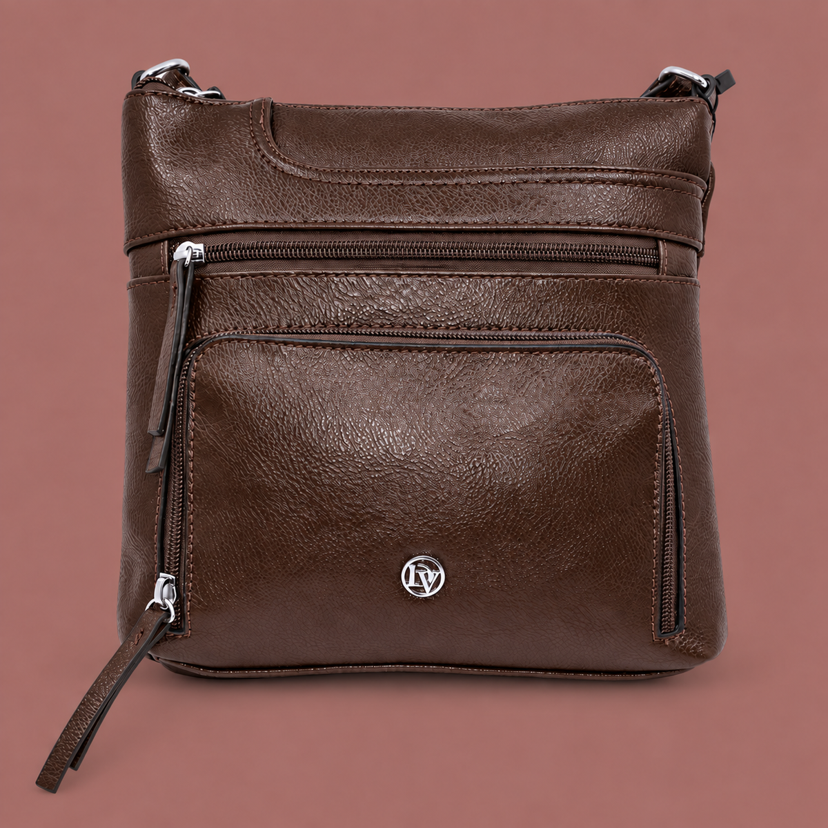 La Diva - Zipper Top Crossbody
