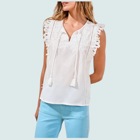Tribal - Flutter Sleeve Top
