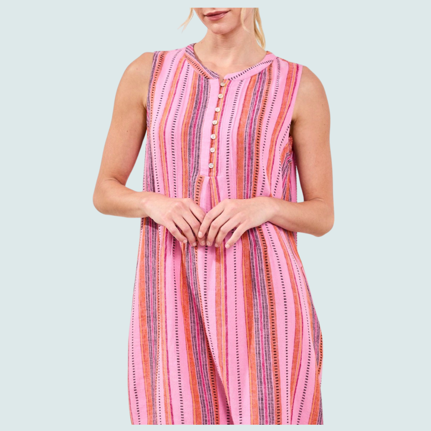 Tribal - Sleeveless V-Neck Dress
