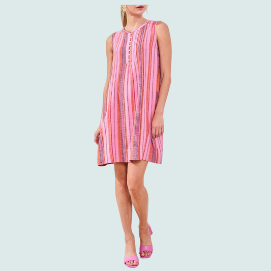 Tribal - Sleeveless V-Neck Dress