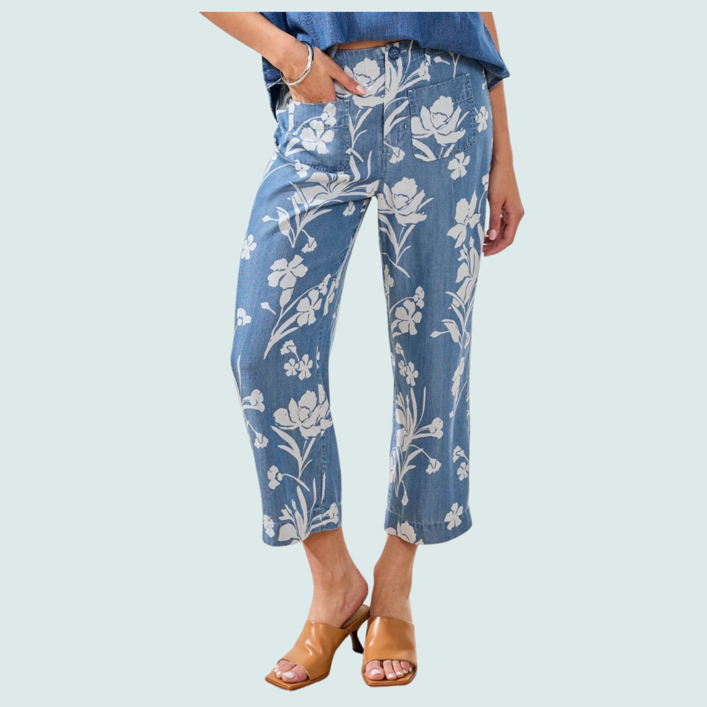 Tribal - Floral Printed Ankle Pant